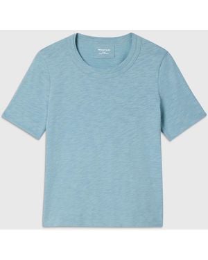 Whistles Rosa Double Trim T-Shirt - Blue