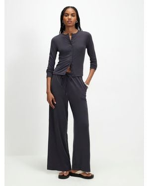 River Island Soft Touch Pants - Blue
