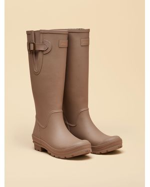 Joules Houghton Mink Adjustable Tall Wellies - Natural