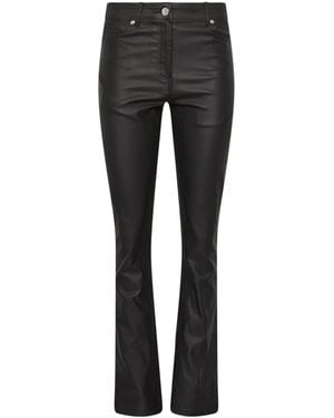 M Com Coated Bootcut Jeans - Black
