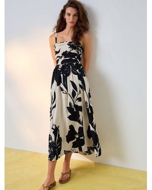 Next Ruched Bandeau Midi Dress - Multicolor