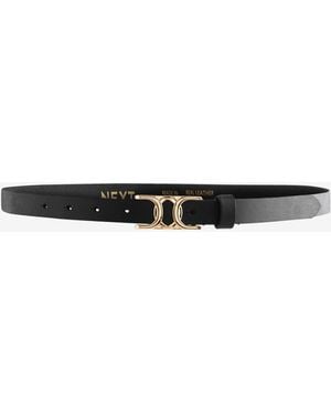 Next Statement Buckle Skinny Leather Belt - White