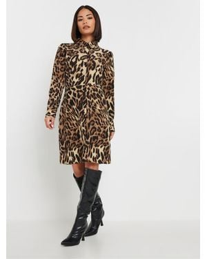 PixieGirl Petite Animal Shirt Dress - White