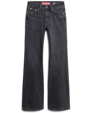 Superdry Vintage Mid Rise Slim Flare Jeans - Blue