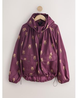 Next Hamish The Highland Cow Shower Resistant Rain Jacket - Purple