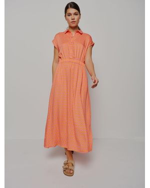 Smith & Soul Printed Shirt Dress - Pink