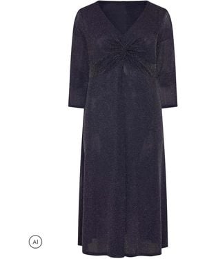 Evans Sparkle Knot Front Dress - Blau