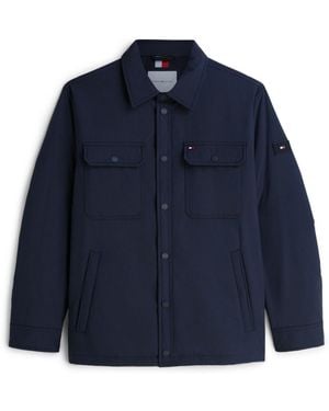 Tommy Hilfiger Packable Lightweight Shirt Jacket - Blue