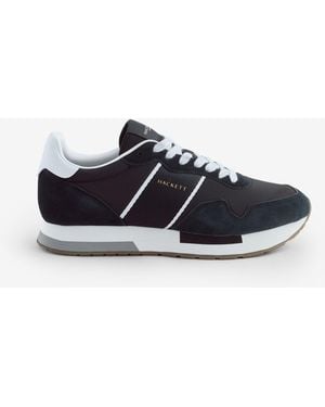 Hackett Keston Symbol Leather And Suede Sneakers - White