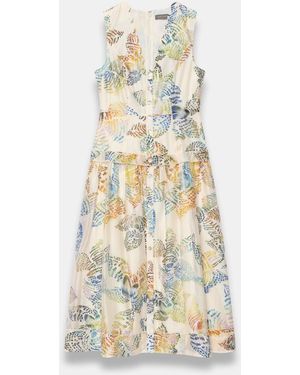 Mint Velvet Linen Floral Print Maxi Dress - White