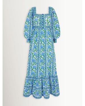 Pink City Prints Margarita Dress - Blue
