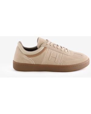 Hackett Beck Ivys Leather And Suede Sneakers - Brown