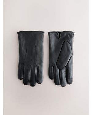 Next Leather Gloves - Black