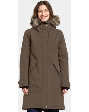 Didriksons Erna Waterproof Coat - Brown