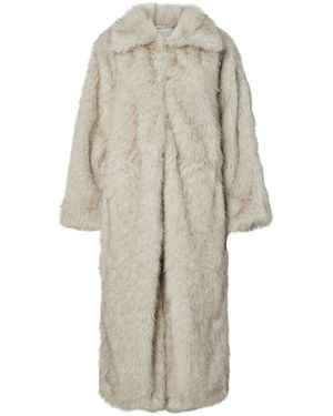 Y.A.S Y. A.S Y. A.S Long Faux Fur Coat - White