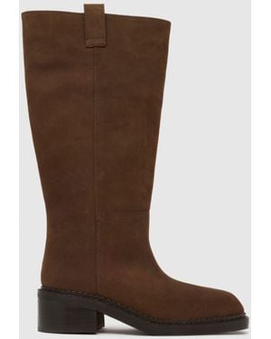schuh Doria Chunky Pull On Boots - Brown