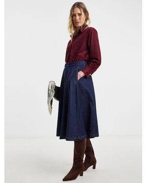 JD Williams Suedette Shirt - Blue