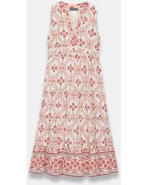 Mint Velvet Geo Print Maxi Dress - Pink