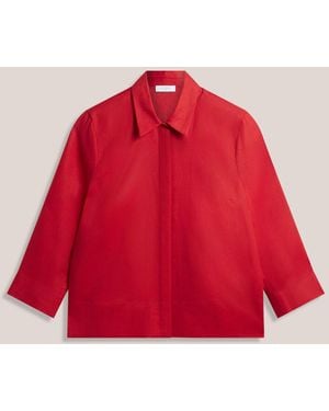 Hobbs Nita Linen Shirt - Red