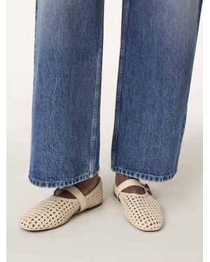AllSaints Allsaints Sabine Woven Flats - Blue
