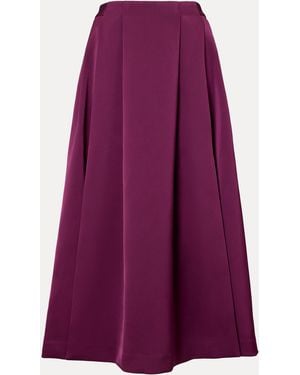Phase Eight Sally Pleated Skirt - Purple