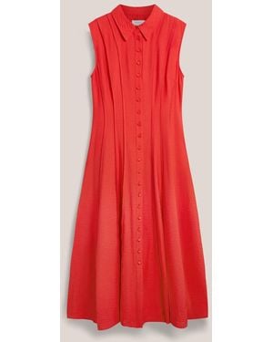 Hobbs Burghley Shirt Dress - Red