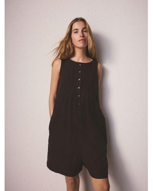 Next Linen Playsuit - Multicolour