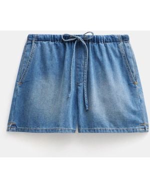 Hush Betty Denim Pull On Shorts - Blue