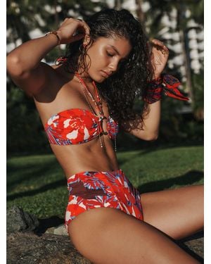 Sea Level Tuscany Ring Bandeau Bikini Top - Black