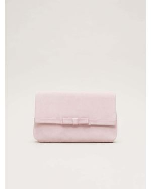 Phase Eight Phase Eight Grosgrain Bow Clutch Bag - Pink