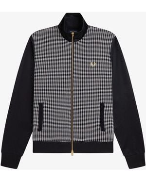 Fred Perry Knitted Front Track Jacket - Gray