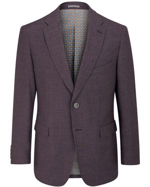 Skopes Tailored Fit Jamie Semi Plain Blazer Jacket - Purple