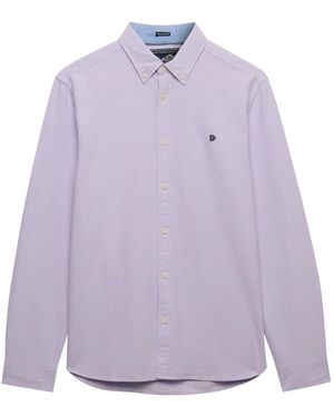Superdry Essentials Oxford Shirt - Purple