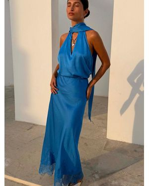 Never Fully Dressed Maeva Midi Skirt - Blue