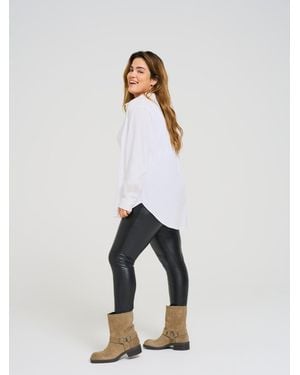 ONLY Faux Leather Leggings - White
