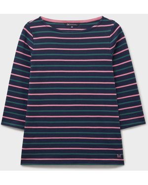 Crew Ultimate Breton T-Shirt - Blue