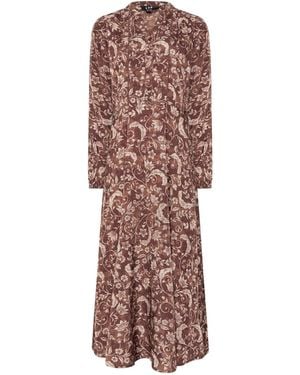 Long Tall Sally Floral Maxi Dress - Brown