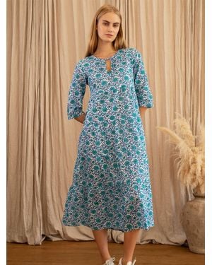 Aspiga Emma Cotton Dress - Blue