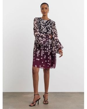 Joanna Hope Chiffon Shift Dress - Red