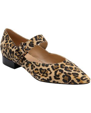 Lotus Suede Mary-Jane Shoes - Brown