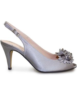 Lunar Sabrina Pumps Aus Satin Mit Fersenriemen - Natur