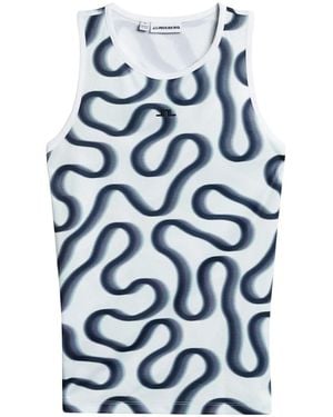 J.Lindeberg J. Lindeberg J. Lindeberg Doris Printed Top - Blue