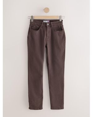 Next Chocolate Mid Rise Slim Stretch Hourglass Jeans - Brown