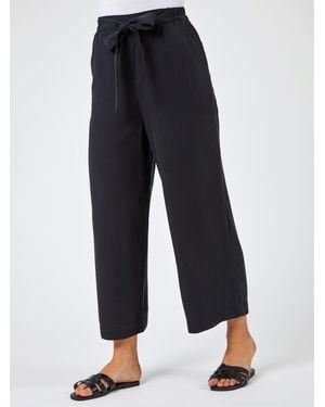 Roman Tie Waist Culottes - Blue
