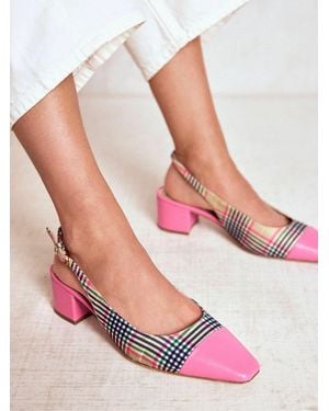 Boden Ailsa Block Heel Slingbacks Shoes - Pink