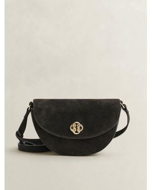 GANT Suede Crossbody Bag - Black