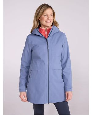 Mountain Warehouse April Longline Waterproof Jacket - Blue