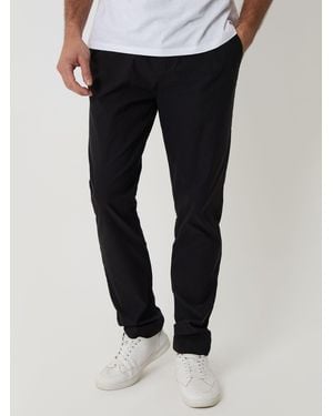 Threadbare Technical Stretch Slim Fit Trousers - Black