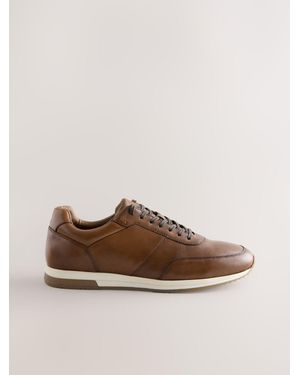 Next Elegante Lederturnschuhe - Braun