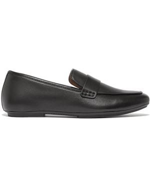 Fitflop Delicato Soft Leather Loafers - Weiß